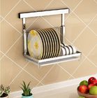 Kitchen Wall Mounted Kitchen Organizer Rack Dish Drying With Drilling